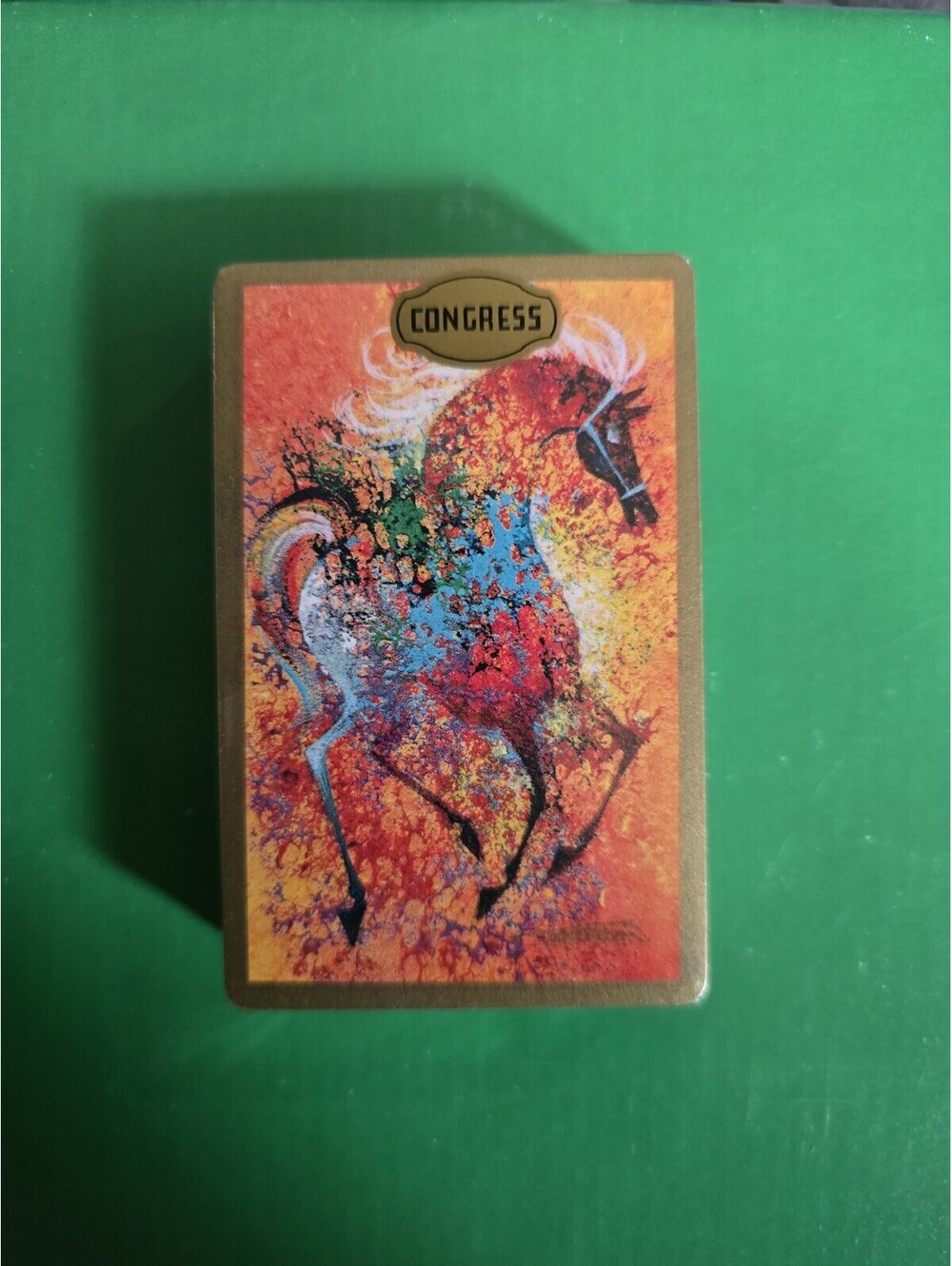 Vintage 70’s Congress Playing Cards Complete Multicolor Horses. New In Package